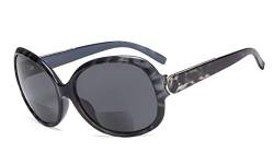 Eyekepper Bifocal Sonnenbrille Frauen Sun Leser +3.00 Strength Lesen Sonnenbrille Übergröße (Schwarz-Schildkröte) von Eyekepper
