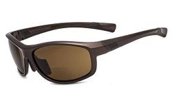 Eyekepper Fashion Sports Bifokale Sonnenbrille TR90 Unzerbrechliche Outdoor-Reader Baseball Laufen Angeln Fahren Golf Softball Wandern Perliger brauner Rahmen Braune Linse +2.5 von Eyekepper