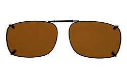 Eyekepper Metallrahmen Rand Polarisierte Gläser Aufsteckbare Sonnenbrille 54 × 37 mm von Eyekepper