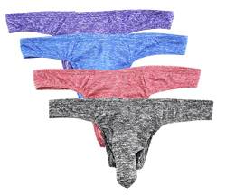 Eywlwaar Herren Tanga Unterwäsche Mesh Pouch G-String Panties Low Rise T-Rücken Design - - Medium von Eywlwaar