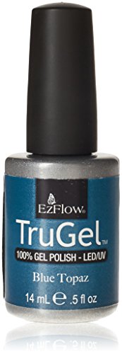 EZFLOW Trugel Nail Gel blue Topaz, 1er Pack (1 x 15 ml) von Ezflow