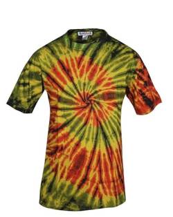 Ezhippie Men's Tie Dye T-Shirt, 7, XXL von Ezhippie