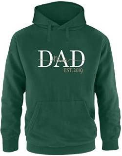 EZYshirt® DAD Hoodie mit Kindernamen | Geschenk zum Vatertag | Pullover Herren | Männer Kapuzenpullover | Hoodie von Ezyshirt