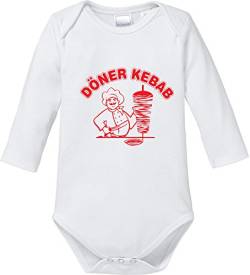 EZYshirt® Döner Kebap Baby Body Longsleeve Bio Baumwolle von Ezyshirt