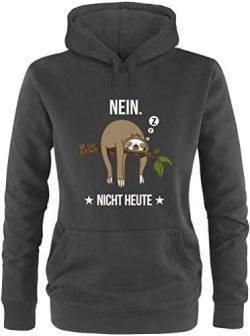 EZYshirt® Faultier | Nein Nicht Heute Pullover Damen | Frauen Kapuzenpullover | Hoodie von Ezyshirt