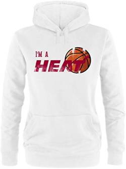 EZYshirt® I`m a Heat Basketball Pullover Damen | Frauen Kapuzenpullover | Hoodie von Ezyshirt