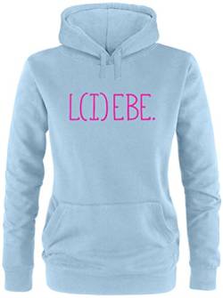 EZYshirt® Liebe Damen Hoodie | Damen Kapuzenpullover | Damen Pullover von Ezyshirt