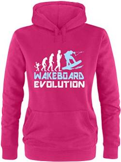 EZYshirt® Wakeboard Evolution Damen Hoodie von Ezyshirt