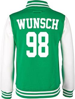 EZYshirt® Wunschname und Nummer | Damen | Herren | Kinder Superstar College Jacke von Ezyshirt