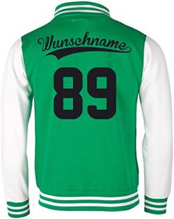 EZYshirt® Wunschnamen und Wunschnummer Brannon Pärchen College Jacke von Ezyshirt