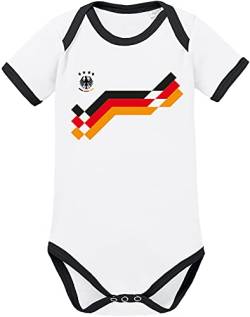 EZYshirt WM 2018 Deutschland | W(M) indel Bomber | Baby Body Kurzarm Bio Baumwolle von Ezyshirt