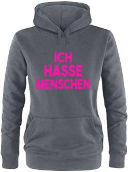 Ezyshirt® Ich Hasse Menschen Pullover Damen | Frauen Kapuzenpullover | Hoodie von Ezyshirt