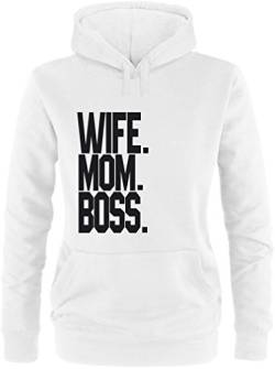 Ezyshirt® Wife.Mom.Boss. Damen Hoodie von Ezyshirt