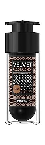 Frezyderm Velvet Colors Mattes Make Up - Dunkle Foundation, 30ml I Natürliches, mattes Finish, mildert Unreinheiten, Falten & Tränensäcke, bei Akne, fettiger, sensibler Haut von F FREZYDERM DERMOCEUTICALS