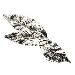 F Fityle 6x Blätter Haarspangen Französisch Pin Clips Braut Kopfbedeckungen Klemmen Elegante Mode Haarschmuck Antikes Silber von F Fityle
