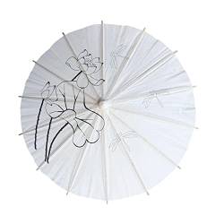 F Fityle Eleganter Regenschirm aus Papier für stilvolle Hochzeitsdekorationen und Brautpartys, Stil A von F Fityle