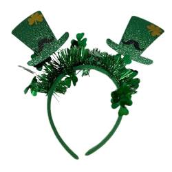 F Fityle Haarreifen, Haarband, Kostüm mit Mini-Hüten, grünes -Stirnband, St. Patrick's Day-Stirnband für festliche Cosplay-Dekoration von F Fityle