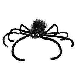 F Fityle Halloween-Spinnen-Haarspange, Haarspange, Halloween-Cosplay-Kostüm, Kopfbedeckung, Haar-Accessoire, Neuheit, Spinnen-Haarnadel für Festival, Schwarz von F Fityle