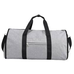 F Fityle Kleidersack Reisetasche Weekender Herren Business Reisetasche für Ausflüge Outdoor Wandern, Hellgrau von F Fityle