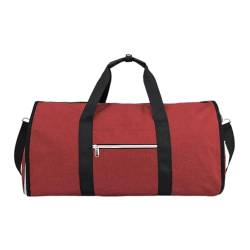 F Fityle Kleidersack Reisetasche Weekender Herren Business Reisetasche für Ausflüge Outdoor Wandern, Rot von F Fityle