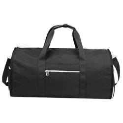 F Fityle Kleidersack Reisetasche Weekender Herren Business Reisetasche für Ausflüge Outdoor Wandern, Schwarz von F Fityle