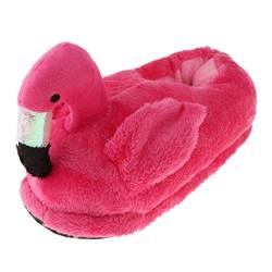 F Fityle Kuschel Hauss kuschelig Pantoffeln Flamingo Tierhauss Slippers für Herren Damen Kinder, Rosa, Volle Hausschuhe von F Fityle