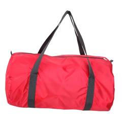 F Fityle Reisetasche, Tragetasche, Camping-Aufbewahrungstasche, zusammenklappbar, für Damen und Herren, Übernachtungstasche, Handtasche für Picknick, Kleidung, Rot von F Fityle