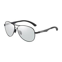 F Fityle Selbsttönende Sonnenbrille für Herren Polarisierte Brille zum, und Radfahren, Graue Linse von F Fityle