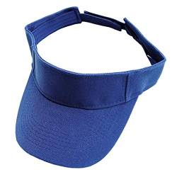 F Fityle Sonnenschild Damen Sport, Visor Cap Sonnenhut Anti-UV, Unisex Sommerhut, Sonnenblende Kappe Damen Herren, Sonnenschutz Schirmcap für Outdoor Golf Radfahren Angeln Tennis Laufen - Blau von F Fityle