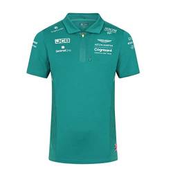 Aston Martin F1 Official Mens Team Polo Shirt 2022 M, Grün, AMC22KPO01 von F1