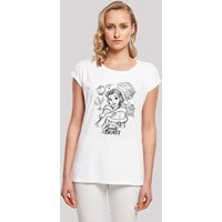 F4NT4STIC T-Shirt Disney Die Schöne und das Biest Collage Zeichnung Damen,Premium Merch,Regular-Fit,Kurze Ärmel,Bedruckt von F4NT4STIC