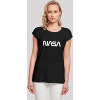F4NT4STIC T-Shirt NASA Modern Logo Black Damen,Premium Merch,Regular-Fit,Kurze Ärmel,Bedruckt von F4NT4STIC