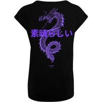 F4NT4STIC T-Shirt PLUS SIZE Dragon Drache Japan Print von F4NT4STIC
