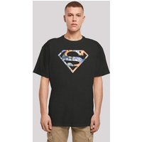 F4NT4STIC T-Shirt Superman Superheld Floral Logo 2 Print von F4NT4STIC