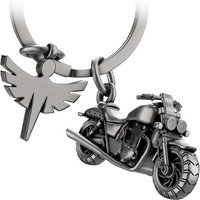 FABACH Schlüsselanhänger Chopper Motorrad mit Schutzengel - Engel Glücksbringer Motorradfahrer von FABACH