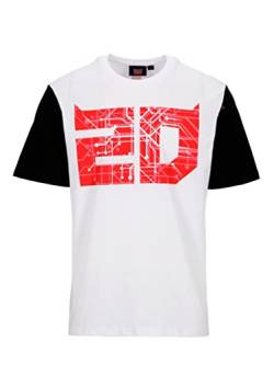 Fabio Quartararo El Diablo T-Shirt, Cyber 20 Zoll, offizielles Lizenzprodukt, MotoGP, weiß, XL von FABIO QUARTARARO
