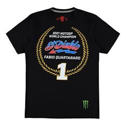 Fabio Quartararo T-Shirt El Diablo 20 Weltmeisterschaft MotoGP, offiziell, Schwarz , S von FABIO QUARTARARO