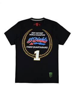 Fabio Quartararo T-Shirt El Diablo 20 Weltmeisterschaft MotoGP, offiziell, Schwarz , S von FABIO QUARTARARO