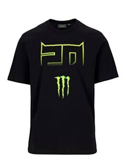 Fabio Quartararo T-Shirt Herren Dual Monster Yamaha FQ20 (XL) von FABIO QUARTARARO