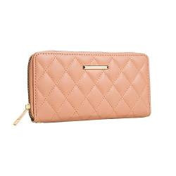 FACAI RFID-Damen-Geldbörse mit Kreditkartenfächern – Reisebrieftasche, Pink-d, Classic von FACAI