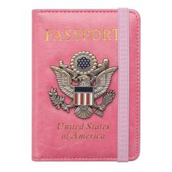 Reisepasskartenhalter, Pink, Large, RFID-blockierend von FACATH