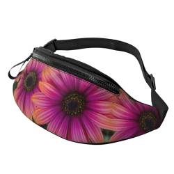 Gürteltasche mit gelbem Zitronen-Druck, hochdichte Polyesterfaser, bequem und flexibel, geeignet für den täglichen Gebrauch, Rosa Orange Gänseblümchen Blume, Einheitsgröße von FAIRAH