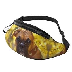 Sommer-Hüfttasche mit Zitronen-Druck, hochdichte Polyesterfaser, bequem und flexibel, geeignet für den täglichen Gebrauch, Niedlicher Hund, Einheitsgröße von FAIRAH