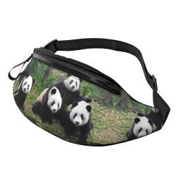 Sommer-Hüfttasche mit Zitronen-Druck, hochdichte Polyesterfaser, bequem und flexibel, geeignet für den täglichen Gebrauch, Panda, Einheitsgröße von FAIRAH