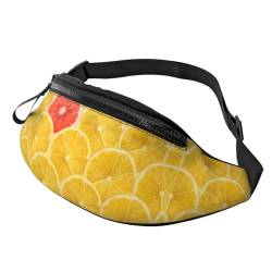 Sommer-Hüfttasche mit Zitronen-Druck, hochdichte Polyesterfaser, bequem und flexibel, geeignet für den täglichen Gebrauch, Sommer Zitrone, Einheitsgröße von FAIRAH