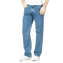 FAIRY TRENDZ LTD Authentics Herren Jeans Regular Fit Straight Leg Regular Fit Regular Fit Classic Heavy Duty Denim Jeans - Blau - 34W x 31L von FAIRY TRENDZ LTD