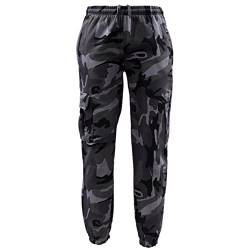 FAIRY TRENDZ Unisex Casual Jogger Sweatpants Erwachsene Camouflage Casual Wear Jogger Hose mit elastischer Taille, Dark Camouflage, 3X-Groß von FAIRY TRENDZ