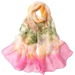 FAIRYGATE Bandana Schals Seidentuch Haare Seiden Tuch für Damen Elegantes Accessoire für Frauen auch als Seiden Schal Halstuch Schulter Tuch oder Umschlagstuch einsetzbar A4321 von FAIRYGATE