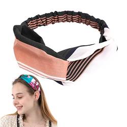 FAIRYGATE Breite Frauen Stirnbänder Elastische Haarbänder Bohemia Kopfbedeckungen Sport Stirnband Yoga Kopfbänder für Frauen Und Mädchen 1115 von FAIRYGATE