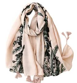 FAIRYGATE Damen Schal Luxustuch Elegant Tuch Gewebt Halstuch in Florales Paisley Muster aus Viskose mit Seide Schals & Tücher für Mädchen Stola 63103 von FAIRYGATE